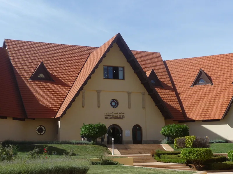 Mohammed VI Library at Al Akhawayn University, Ifrane, Morocco — the archival research base.